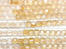 [Video] High Quality! Citrine AAA- Cube Shape 3x3x3mm Color Gradation 1strand beads (aprx.15inch/37cm)