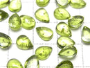 [Video] High Quality Peridot AAA- Pear Shape Cabochon 8x6mm 2pcs