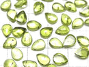 [Video] High Quality Peridot AAA- Pear Shape Cabochon 8x6mm 2pcs