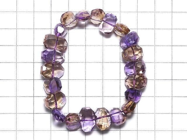 [Video][One of a kind] High Quality Ametrine AAA Faceted Nugget Bracelet NO.1