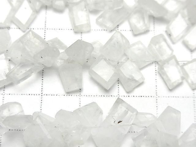 [Video] Rainbow Moonstone AA++ Rough Slice Faceted Half or 1 strand beads (approx. 6 inches/15 cm)