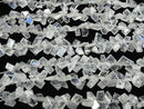 [Video] Rainbow Moonstone AA++ Rough Slice Faceted Half or 1 strand beads (approx. 6 inches/15 cm)