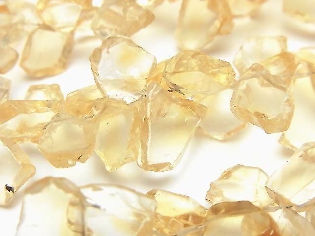 [Video]Citrine AA++ Rough Slice Faceted half or 1strand beads (aprx.7inch/18cm)