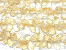 [Video]Citrine AA++ Rough Slice Faceted half or 1strand beads (aprx.7inch/18cm)