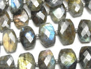 [Video] Labradorite AA++ Faceted Oval Half or 1 strand beads (16pcs)