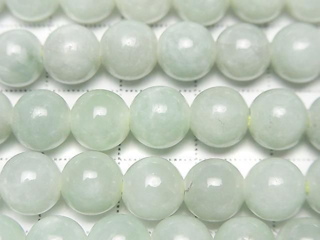 [Video] Burmese Jadeite AAA- Round 8mm [2mm Hole] Half or 1strand beads (approx. 15 inches/38 cm)