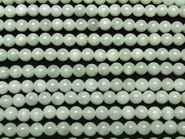 [Video] Burmese Jadeite AAA- Round 8mm [2mm Hole] Half or 1strand beads (approx. 15 inches/38 cm)