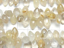 [Video]Rutilated Quartz AA++ Marquise Rice (Smooth) half or 1strand beads (aprx.7inch/18cm)