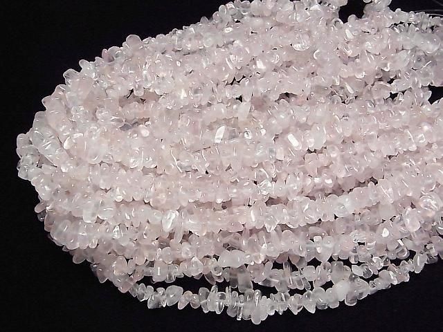 [Video] Rose Quartz AA++ Chips (Small Nugget) 1strand beads (approx. 30 inches/76 cm)