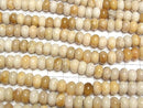 [Video]Fossil Coral Rondelle 8.5x8.5x5mm 1strand beads (aprx.15inch/37cm)
