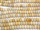 [Video]Fossil Coral Rondelle 10x10x6mm 1strand beads (aprx.15inch/36cm)