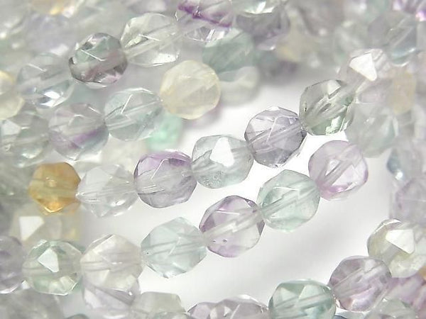 [Video] Multicolor Fluorite AAA 20 Faceted Round 6mm Pastel Bracelet