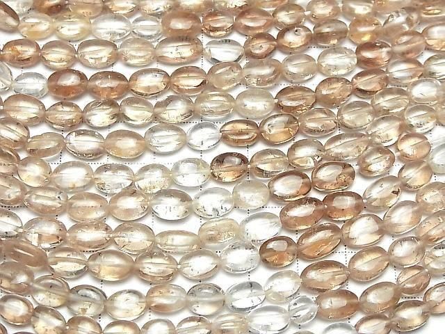 [Video] Brown Topaz AA++ Oval half or 1strand beads (approx. 15 inches/38 cm)
