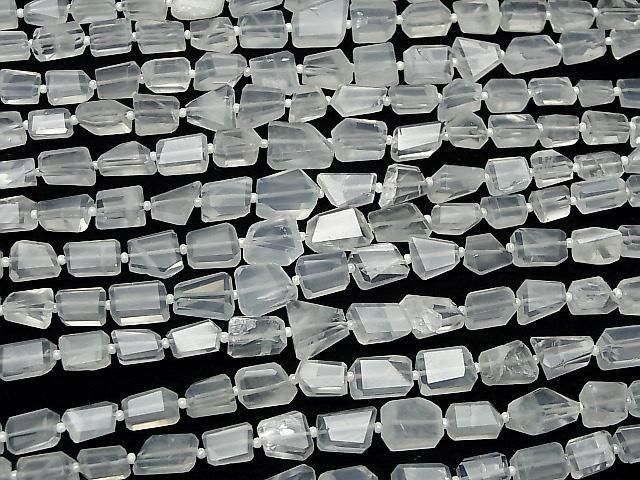 [Video] Brazilian Ice Quartz AA Faceted Nugget 1strand beads (approx. 11 inches/28 cm)