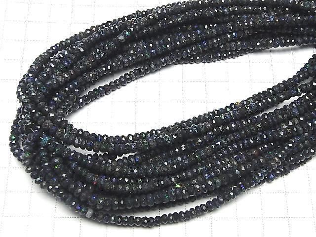 [Video] Matrix Opal AA++ Faceted Button Rondelle Half or 1 strand beads (approx. 15 inches/38 cm)