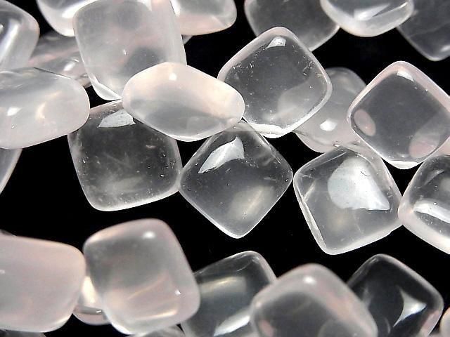 [Video]High Quality Rose Quartz AAA- Diamond (Smooth) half or 1strand beads (aprx.7inch/17cm)