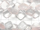[Video]High Quality Rose Quartz AAA- Diamond (Smooth) half or 1strand beads (aprx.7inch/17cm)
