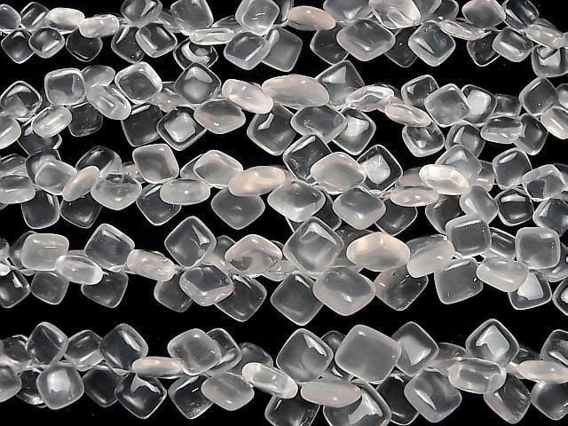 [Video]High Quality Rose Quartz AAA- Diamond (Smooth) half or 1strand beads (aprx.7inch/17cm)