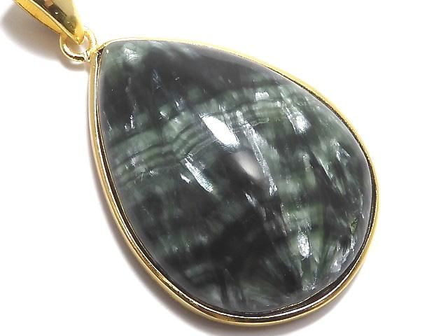 [Video][One of a kind] Seraphinite AAA Pendant 18KGP NO.12