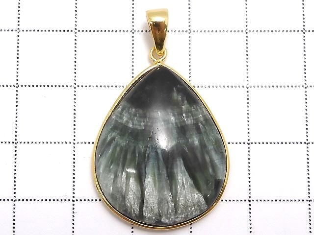 [Video][One of a kind] Seraphinite AAA Pendant 18KGP NO.14