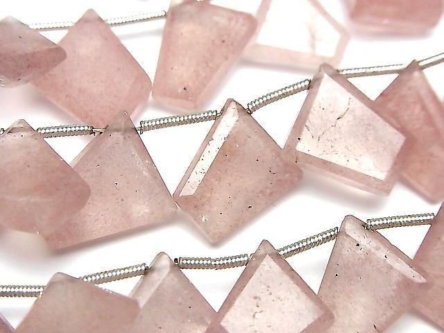 [Video] Pink Epidote AA++ Fancy Shape Cut 1strand beads (approx. 7 inch/18 cm)