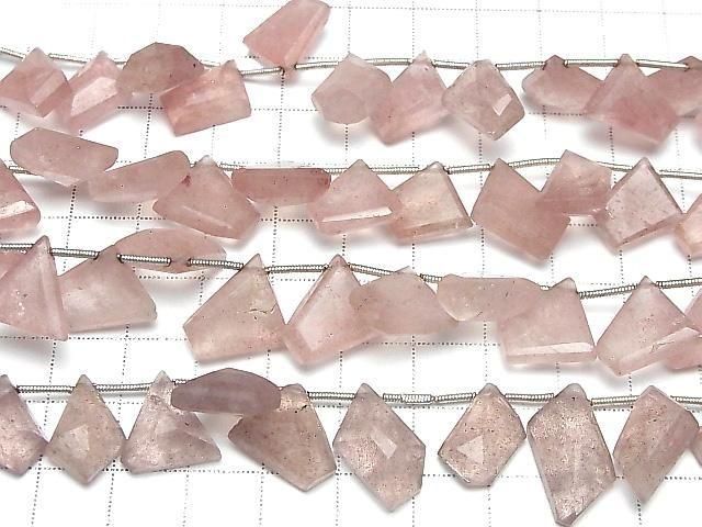 [Video] Pink Epidote AA++ Fancy Shape Cut 1strand beads (approx. 7 inch/18 cm)