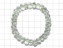 [Video][One of a kind] High Quality Green Amethyst AAA Faceted Nugget Bracelet NO.1