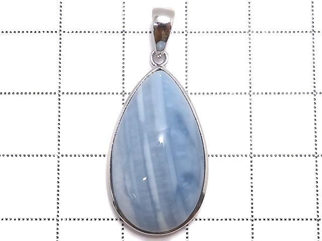 [Video][One of a kind] Blue Opal AAA- Pendant Silver925 NO.21