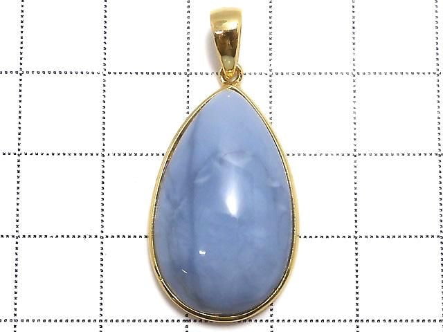 [Video][One of a kind] Blue Opal AAA Pendant 18KGP NO.26
