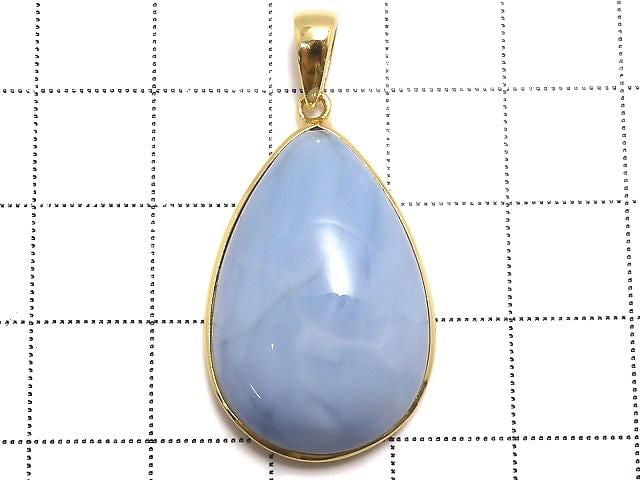 [Video][One of a kind] Blue Opal AAA Pendant 18KGP NO.27