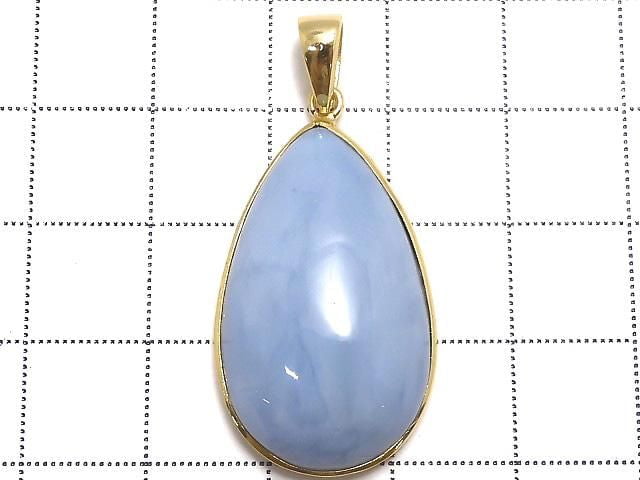 [Video][One of a kind] Blue Opal AAA- Pendant 18KGP NO.28