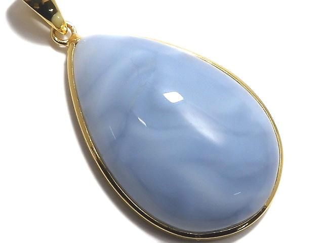 [Video][One of a kind] Blue Opal AAA- Pendant 18KGP NO.30