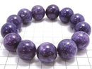 [Video][One of a kind] Charoite AAA+ Round 18mm Bracelet NO.101