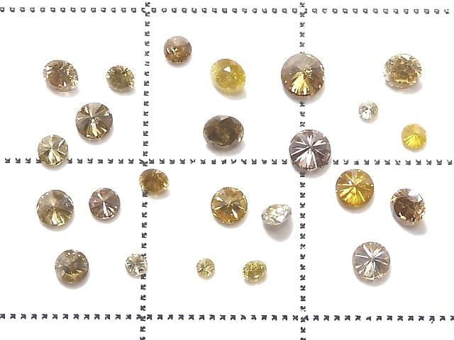 [Video][One of a kind] Diamond Loose stone Faceted 24pcs Set NO.2