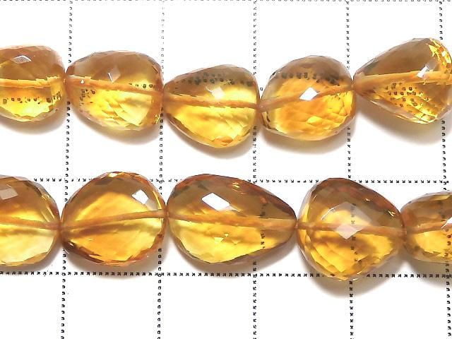 [Video][One of a kind] High Quality Citrine AAA+ Micro Cut Size Gradation 1 Strand (46cm) NO.1