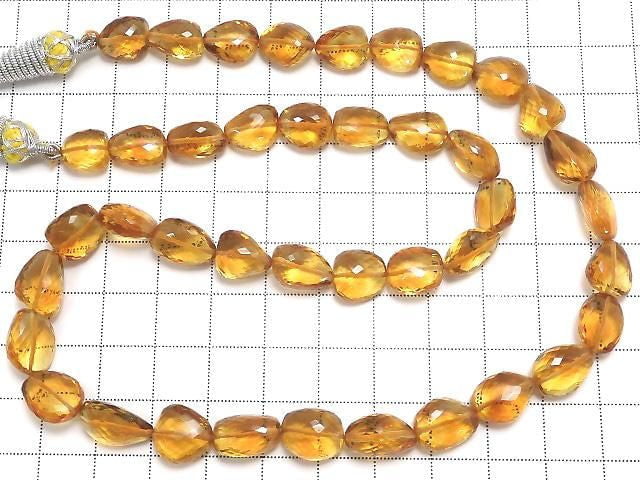 [Video][One of a kind] High Quality Citrine AAA+ Micro Cut Size Gradation 1 Strand (46cm) NO.1