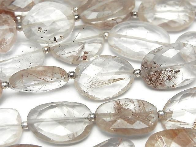 [Video]Copper Rutilated Quartz AA Faceted Nugget 1strand beads (aprx.9inch/22cm)