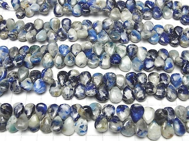 [Video] Afghanite Pear Shape (Smooth) Half or 1strand beads (approx. 7 inches/18 cm)