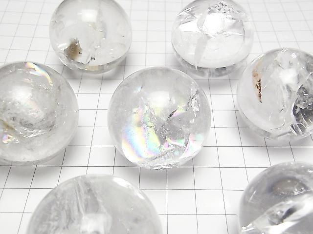 [Video] Iris Quartz (Rainbow Quartz) AA++ Sphere, Round 35mm-40mm 1pc