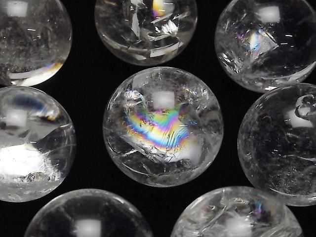 [Video] Iris Quartz (Rainbow Quartz) AA++ Sphere, Round 35mm-40mm 1pc