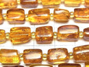 [Video] Baltic Amber Square Nugget 1strand beads (approx. 15 inches/36 cm)