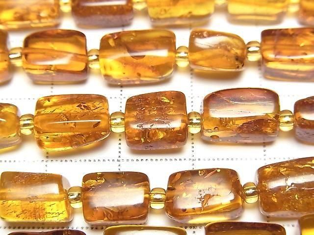 [Video] Baltic Amber Square Nugget 1strand beads (approx. 15 inches/36 cm)