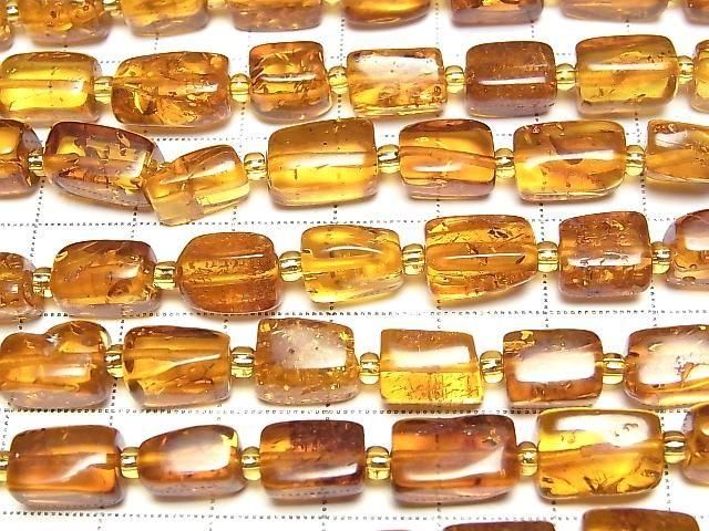 [Video] Baltic Amber Square Nugget 1strand beads (approx. 15 inches/36 cm)