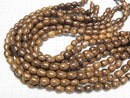 Wood Beads  Vertical Hole Drop 12x9x9mm 1strand beads (aprx.15inch/38cm)