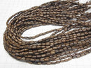 Wood Beads  Rice 7x3x3mm 1strand beads (aprx.15inch/38cm)