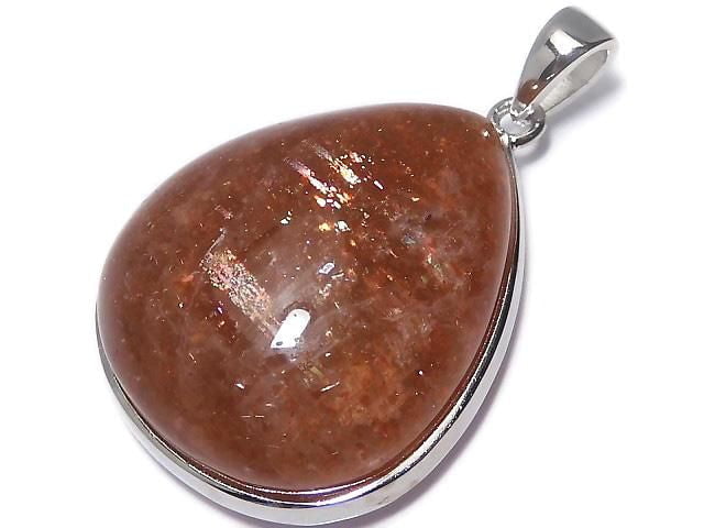 [Video][One of a kind] Sunstone AAA Pendant Silver925 NO.50