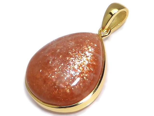 [Video][One of a kind] Sunstone AAA Pendant 18KGP NO.51