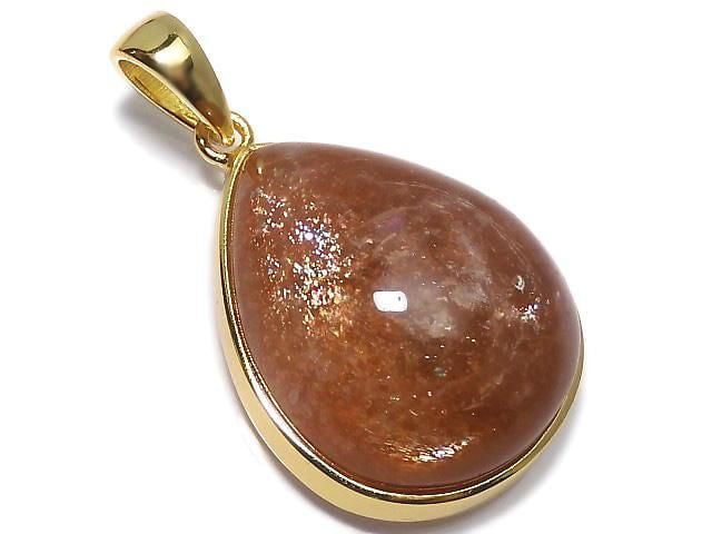 [Video][One of a kind] Sunstone AAA Pendant 18KGP NO.52