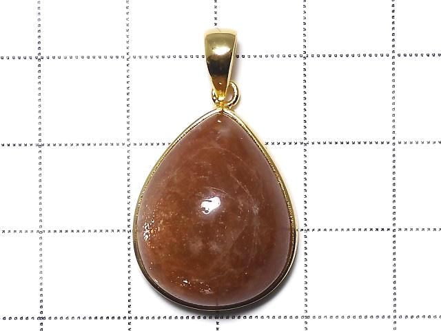 [Video][One of a kind] Sunstone AAA Pendant 18KGP NO.52
