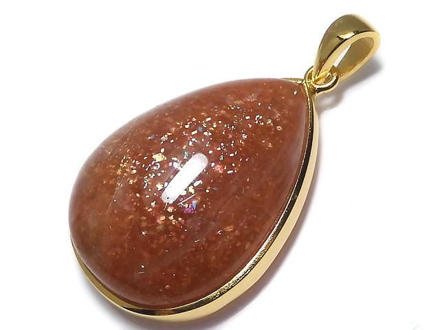 [Video][One of a kind] Sunstone AAA Pendant 18KGP NO.53